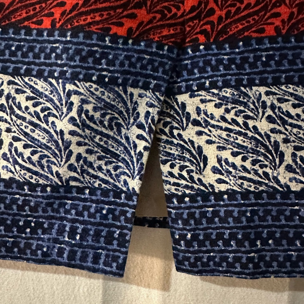 Vintage Inspired Ann Taylor Skirt – Size 4 (Small) – Red, Blue & White Pattern - Picture 6 of 9